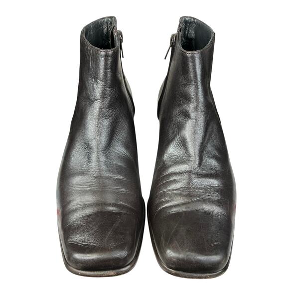 Fragiacomo Women’s Brown Leather Side Zip Ankle Boot Size 38 US 7.5 - Picture 7 of 12